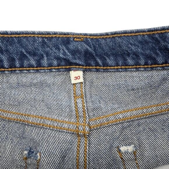 Levi's Denim Mini Skirt Women's Size 30 Blue - Picture 4 of 6